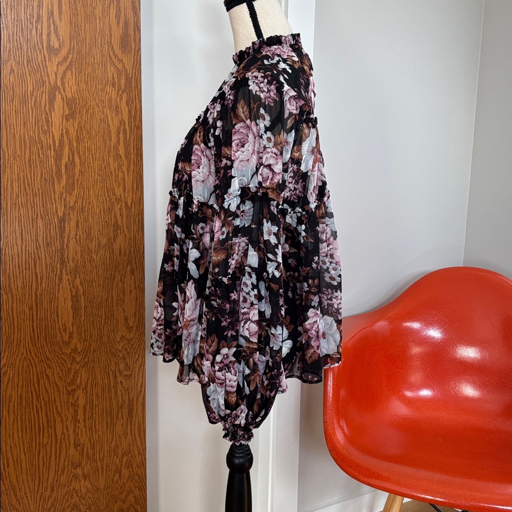Sheer Ruffled Blouse - Picture 2 of 11